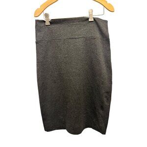 🌸3/$15🌸Charcoal Gray Body Con Fitted Skirt with Back Slit sz L